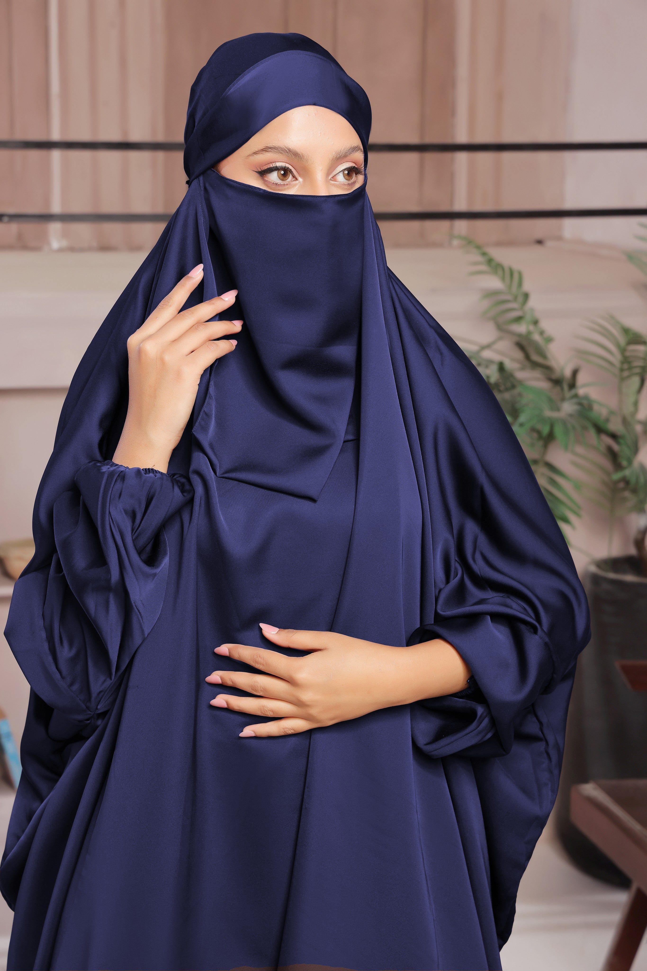 Navy Blue Jilbab