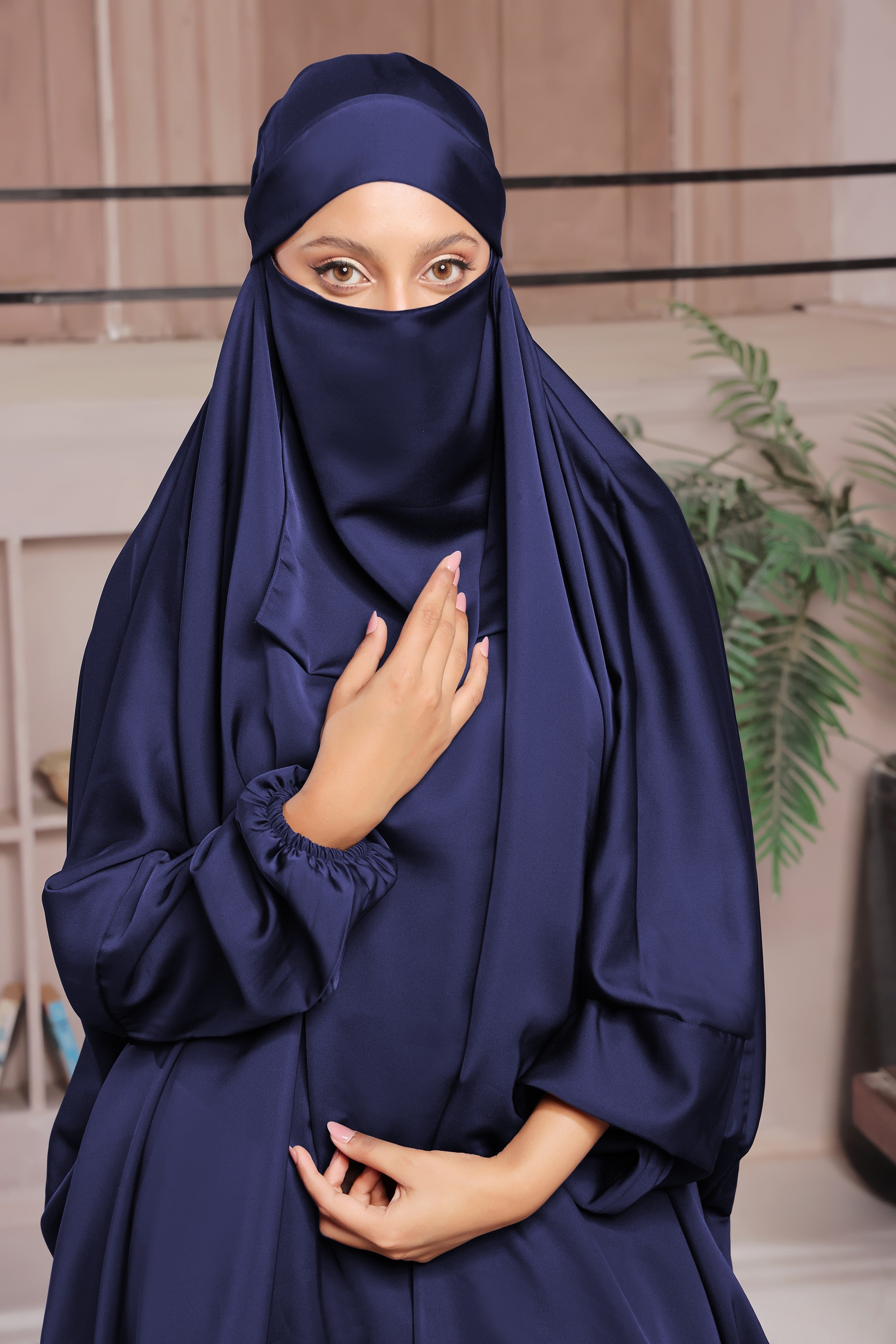 Navy Blue Jilbab