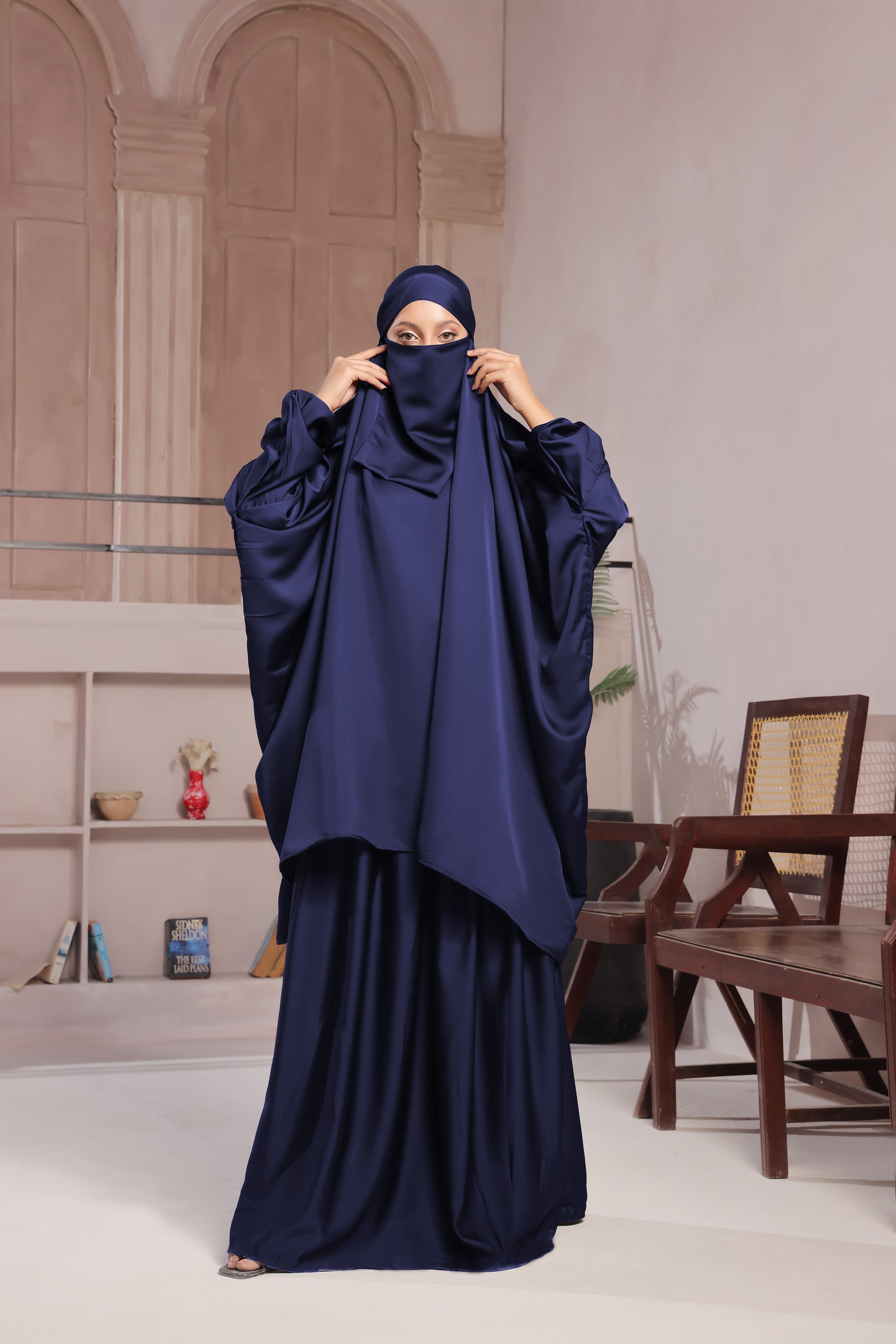 Navy Blue Jilbab